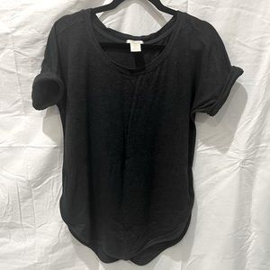 Matty M oversized slub tee with rollover sleeves - size Small
